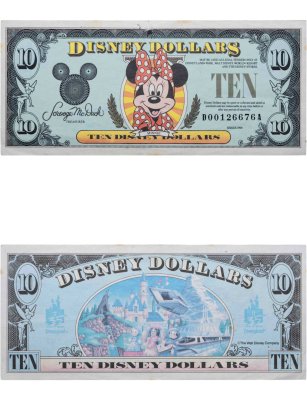 купить США 10 Дисней долларов 1990 серия DА