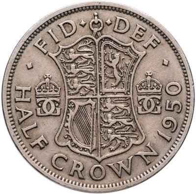 купить Великобритания 1/2 кроны (crown) 1950
