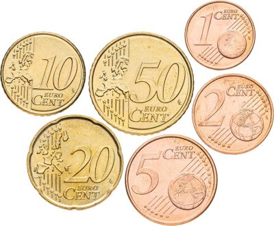 купить Финляндия, набор из 6 монет 1, 2, 5, 10, 20, 50 евроцентов 2002-2010
