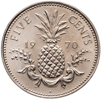 купить Багамы 5 центов (cents) 1970