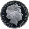 Купить Олдерни 5 фунтов 2009 "50-летие автомобиля Мини" в футляре с сертификатом