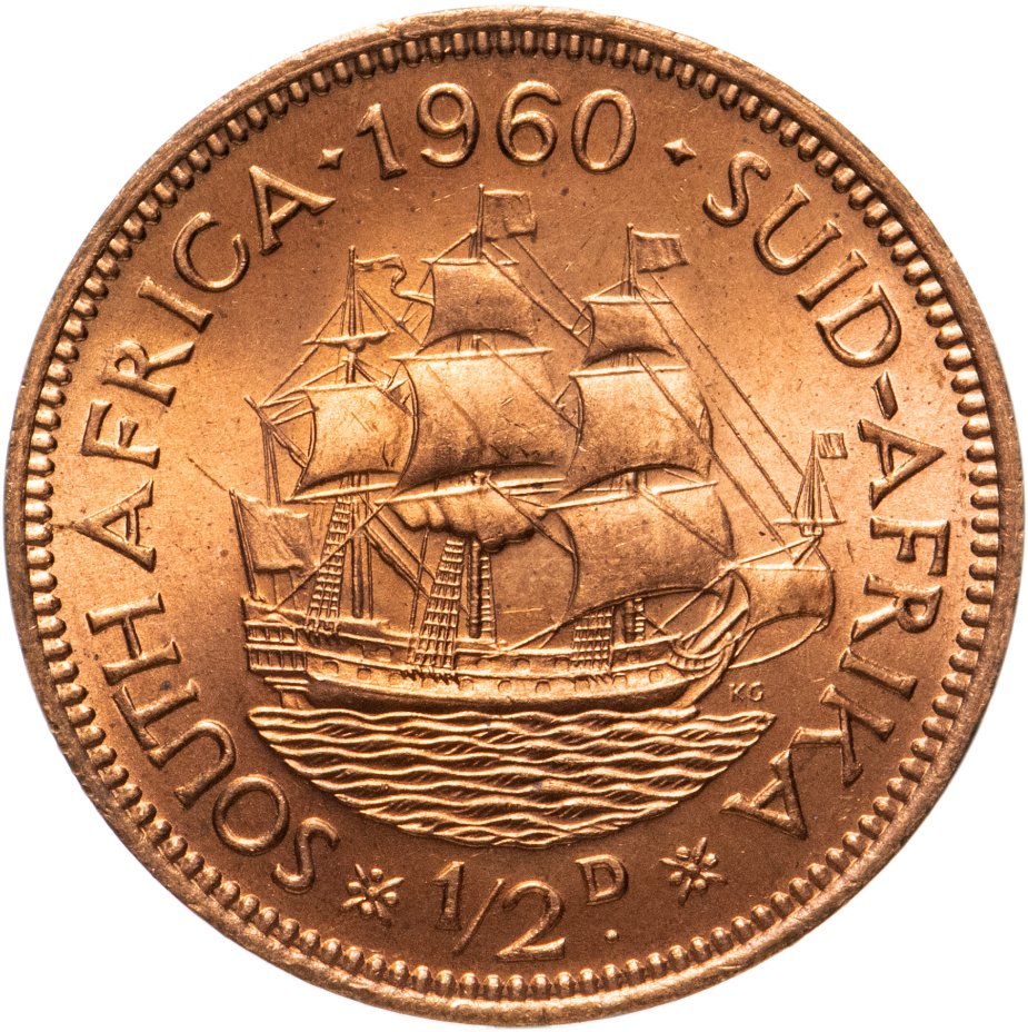 купить ЮАР 1/2 пенни (penny) 1960