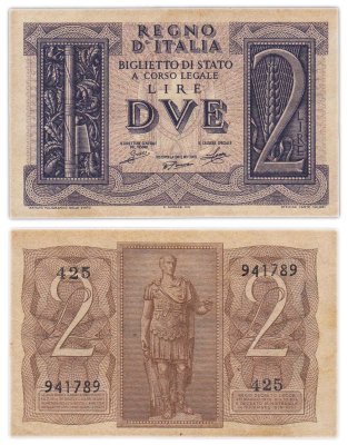 купить Италия 2 лиры 1939