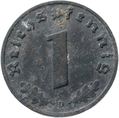 купить Германия (Третий рейх) 1 рейхспфенниг (reichspfennig) 1940-1945, случайный год