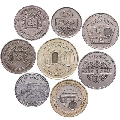 купить Сирия набор монет 1979-2003 (8 штук)