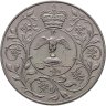 Купить Великобритания 1 крона (25 новых пенсов) 1977 "25 лет правления Елизаветы II"