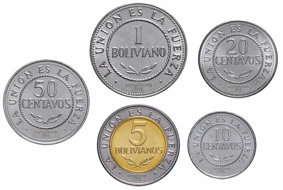 купить Боливия набор монет 2012-2017