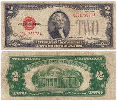 купить США 2 доллара 1928 series 1928D (Pick 378)