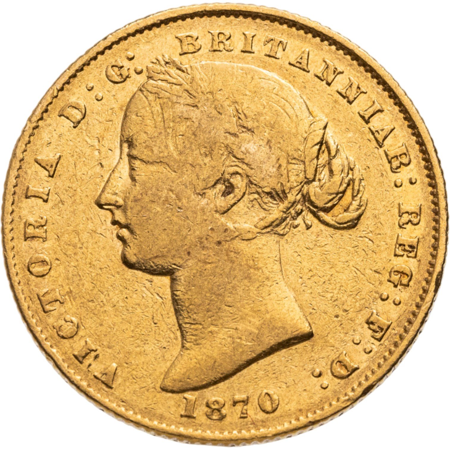 Монета Австралия 1 соверен (Sovereign) 1870 стоимостью 157000 руб.