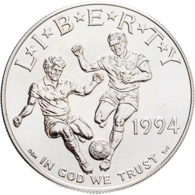 купить США 1 доллар 1994 S Proof "Чемпионат мира по футболу 1994 года" в капсуле