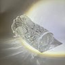 Купить Ваза с геометрическим резным декором, хрусталь, алмазная грань, СССР, 1970-1990 гг.