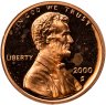 Купить США 1 цент (cent) 2000 "Мемориал Линкольна (Lincoln Memorial Cent)", знак монетного двора "S" -Сан-Франциско