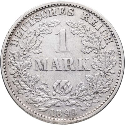 купить Германия 1 марка (mark) 1899 знак монетного двора: "G" - Карлсруэ