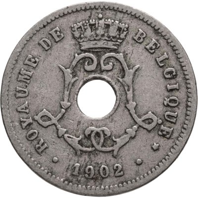 купить Бельгия 5 сантимов (centimes) 1902 Надпись на французском - 'BELGIQUE'