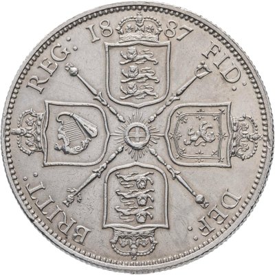 купить Великобритания 2 шиллинга (флорин, shillings) 1887