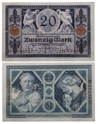 купить Германия 20 марок 1915