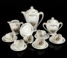 Купить Кофейный сервиз на 6 персон (15 предметов), Anciene Manufacture Royale Limoges, фарфор, деколь, золочение, Франция, 1950-1970 гг.