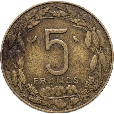 купить Французская Экваториальная Африка, Камерун 5 франков (francs) 1961