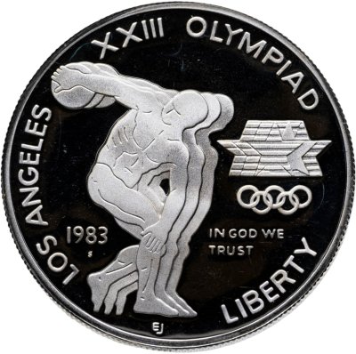 купить США 1 доллар 1983 "XXIII летние Олимпийские Игры - Дискобол"