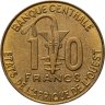 Купить Западная Африка (BCEAO) 10 франков (francs) 2012 "ФАО"