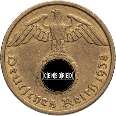 купить Германия, Третий рейх 10 рейхспфеннигов (reichspfennig) 1938