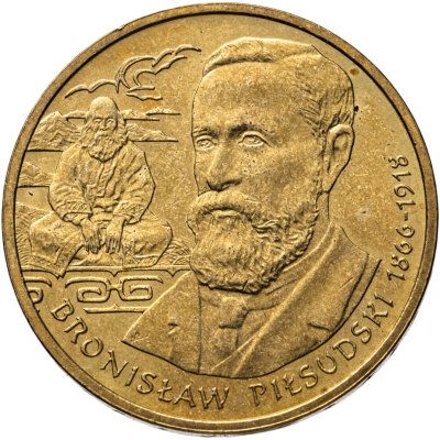 купить Польша 2 злотых 2008 "Польский путешественник и исследователь Бронислав Пилсудский"