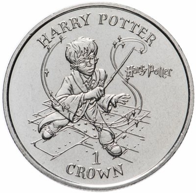 купить Остров Мэн 1 крона (crown) 2001 "Приключения Гарри Поттера"