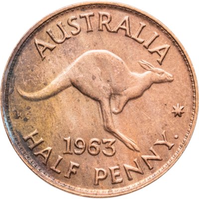 купить Австралия 1/2 пенни (penny) 1963