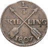 Купить Швеция 1/4 скиллинга 1807