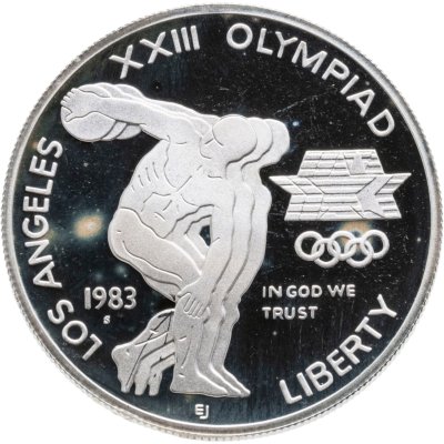 купить США 1 доллар (dollar) 1983 S Proof "XXIII летние Олимпийские Игры - Дискобол"