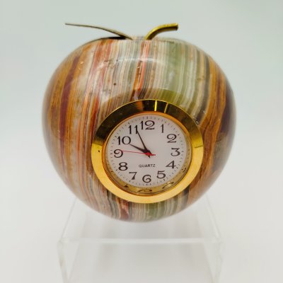 купить Часы настольные в форме яблока, оникс, металл, Азия, 2000-2015 гг.