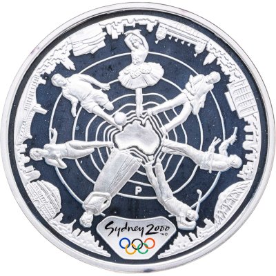 купить Австралия 5 долларов (dollars) 2000 "Олимпийские игры в Сиднее - 7 фигур вокруг Австралии"