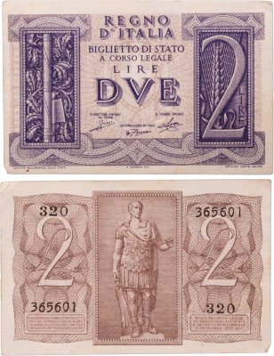 купить Италия 2 лиры 1939