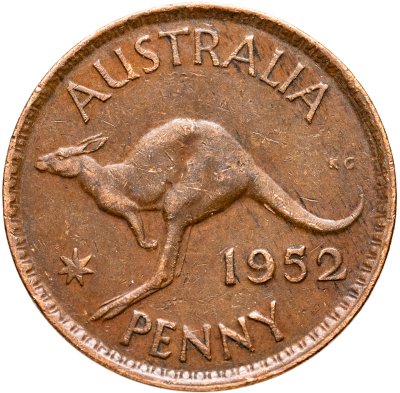 купить Австралия 1 пенни (penny) 1952