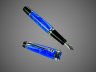 Купить Перьевая ручка Aurora Mini Acqua Blue CT, перо — F, в подарочной коробке, Лаки и смолы: смола, хром, 2026 г.