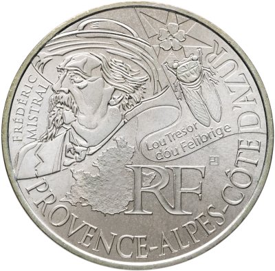 купить Франция 10 евро 2012 "Регионы Франции - Прованс-Альпы-Лазурный Берег"