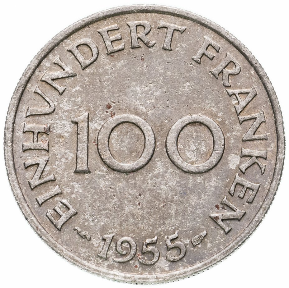 купить Саар 100 франков (francs) 1955