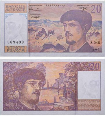 купить Франция 20 франков 1995 (Pick 151h)