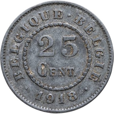 купить Бельгия 25 сантимов (centimes) 1918