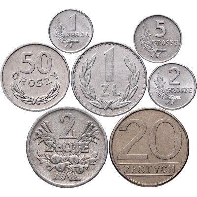 купить Польша набор 8 монет 1949 - 1985 года