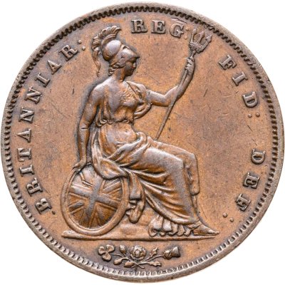 купить Великобритания 1 пенни (penny) 1854