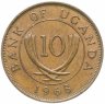 Купить Уганда 10 центов 1968