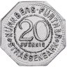 Купить Германия, Нюрнберг (нотгельды) 20 пфеннигов 1919 "Адам Крафт"
