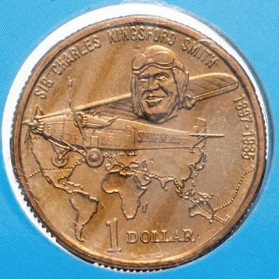 купить Австралия 1 доллар 1997 "100 лет со дня рождения Чарльза Кингсфорда Смита" в буклете