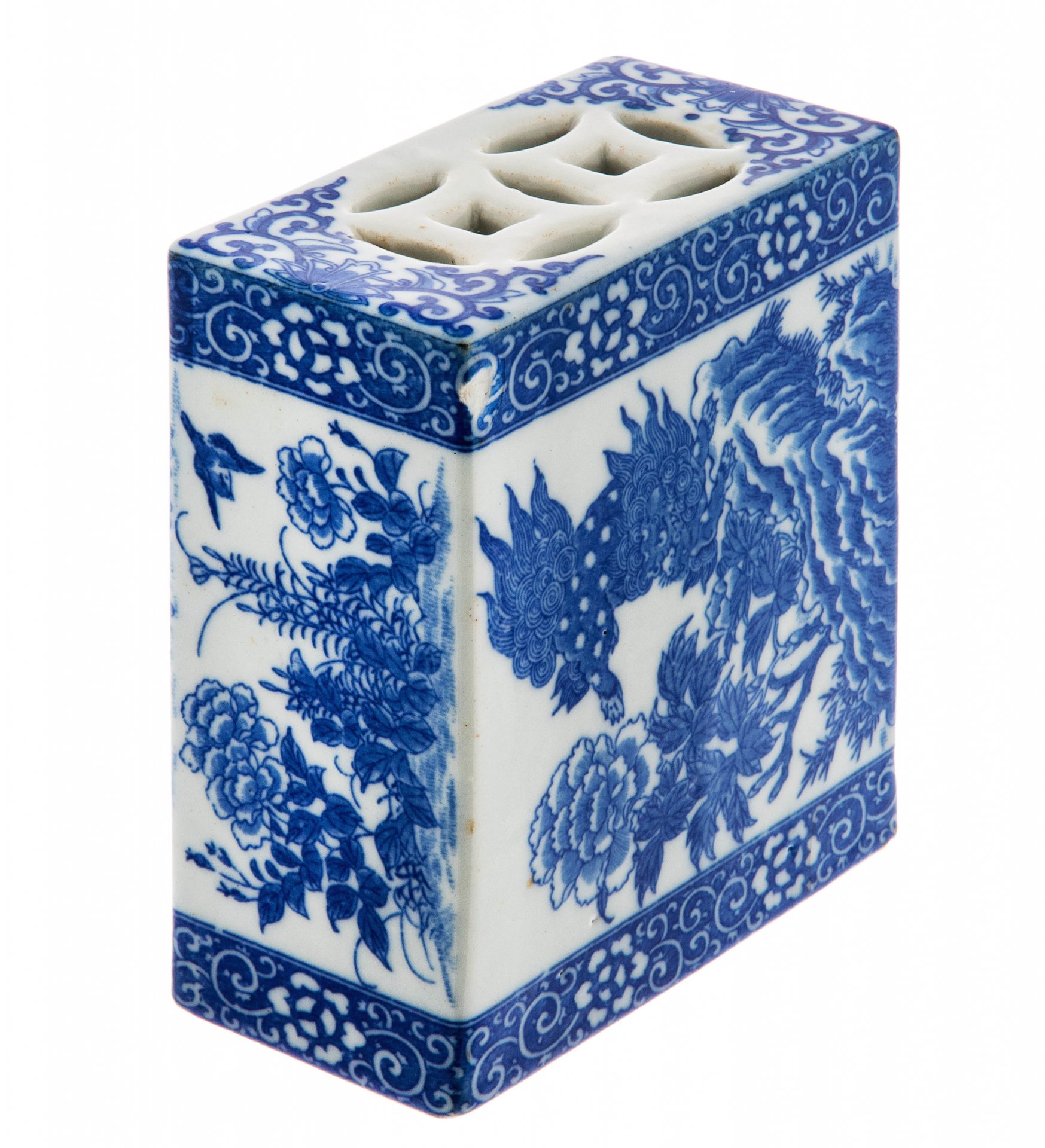 Ароматница для благовоний, фарфор, деколь, Китай, 1950-1970 гг ...