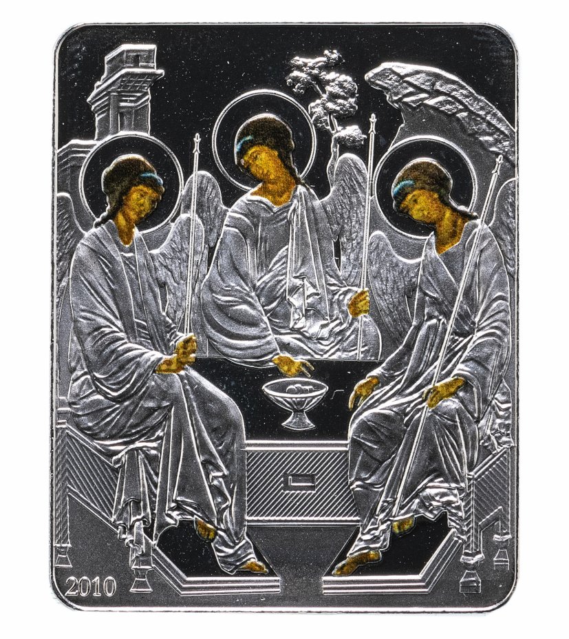 купить Острова Кука 5 долларов 2010 «Икона Троица», в футляре с сертификатом
