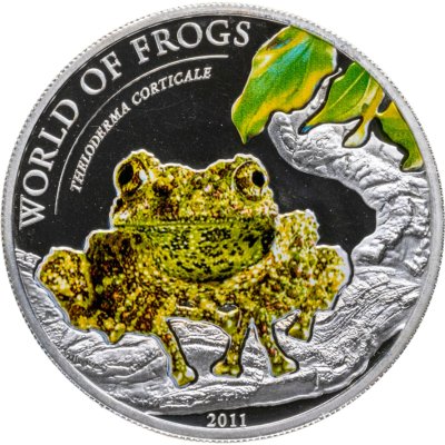 купить Палау 2 доллара 2011 «Мир лягушек - Телодерма» в футляре с сертификатом