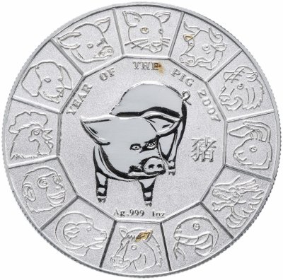 купить Ниуэ 1 доллар 2007 "Китайский гороскоп - Год Свиньи"