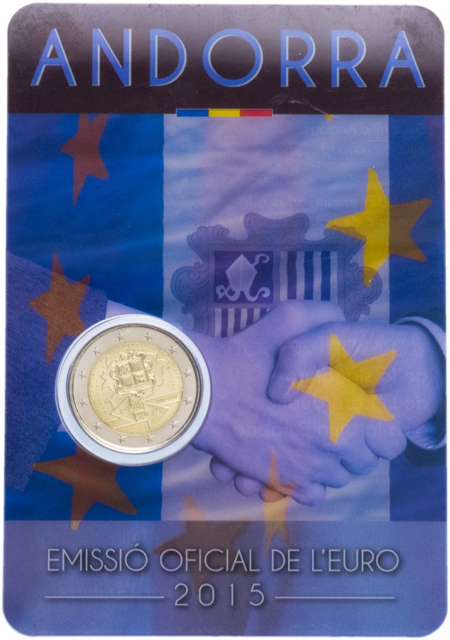 купить Андорра 2 евро 2015 Таможенный союз BU