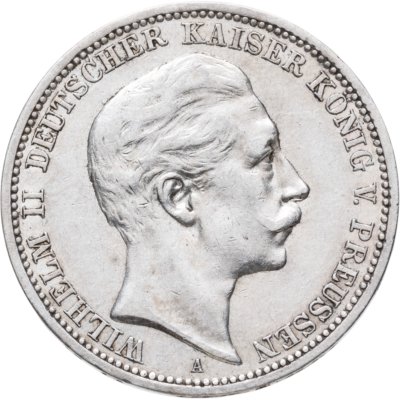 купить Германия (Империя) 3 марки (mark) 1908 A Пруссия